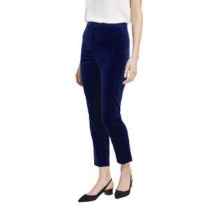 🆕 THEORY CROPPED SLIT HEM VELVET PANT